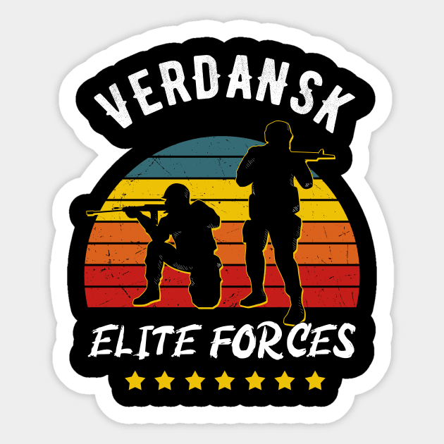 Gaming Verdansk Elite Forces Warzone Gamer Sticker by Foxxy Merch